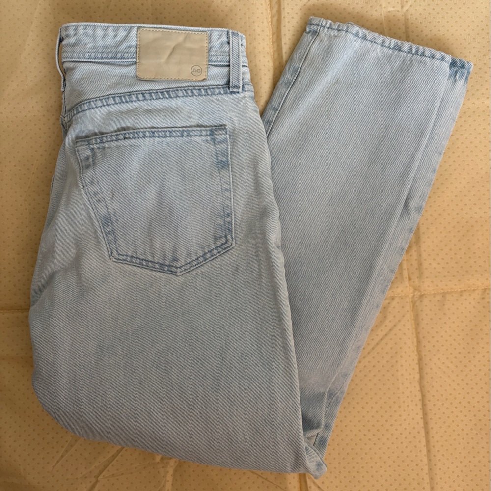 Ag Adriano Goldschmied Light Blue Straight Jeans